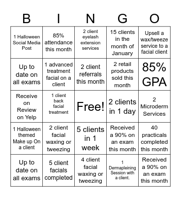 Hallo-Bingo Card