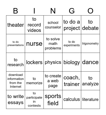 EC2 U1 ASD1-4 Bingo Card