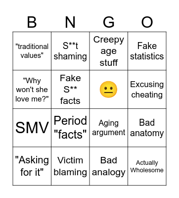 Not how girls work Bingo Card