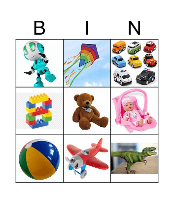 My Toys Bingo Card