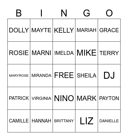 GET-TO-KNOW-YOU BINGO Card