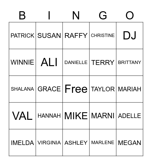 GET-TO-KNOW-YOU BINGO Card