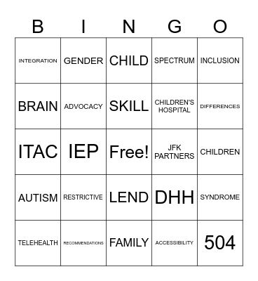 ASSESSMENT Bingo 3 Bingo Card