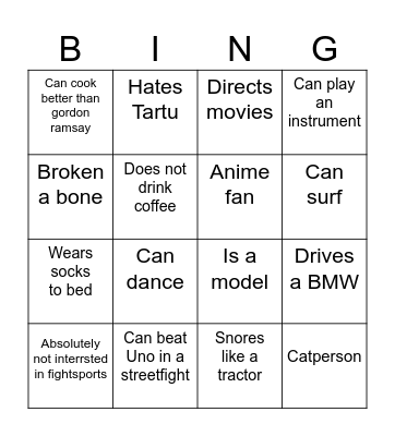 Jäälõhkuja vj 25 Bingo Card