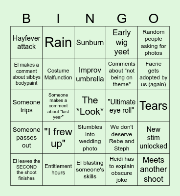 Fae Picnic Bingo Card