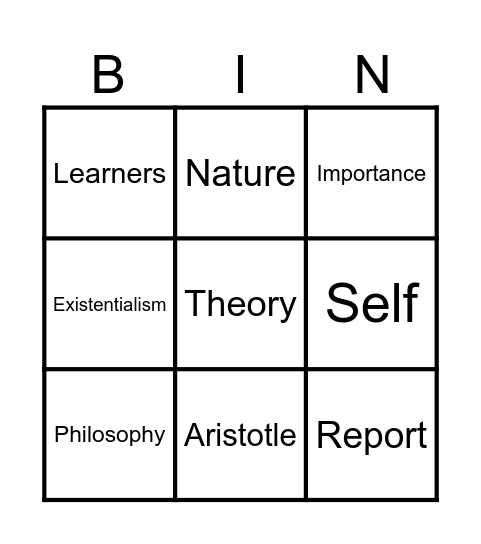 The Ed 103 Bingo Bonanza! Bingo Card