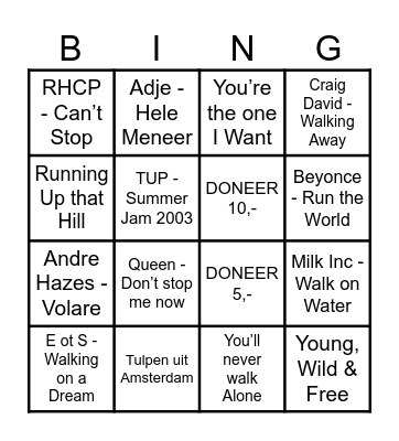 Stichting DON - de Eindsprint Bingo Card