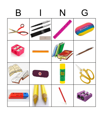 school Bingo Card