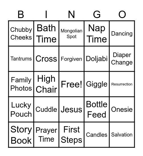 Dol & Faith Bingo Card