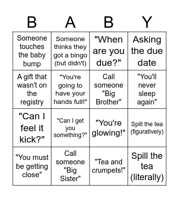 Something's Brewing Bingo Card