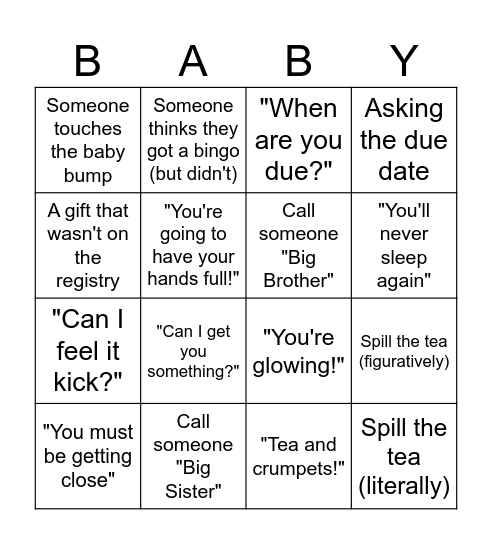 Something's Brewing Bingo Card