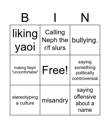 Juno's Bingo Card (16/09/2023) Bingo Card