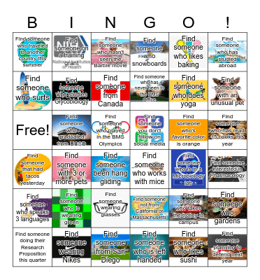 BMS Retreat Bingo Card