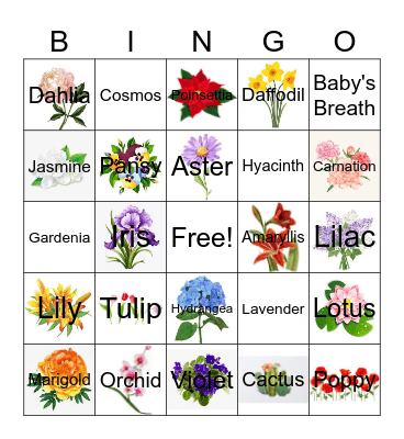 Earth Laughs In Flowers Bingo Card