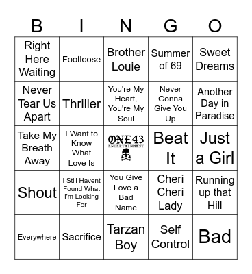 Happy Birthday Jen! Bingo Card