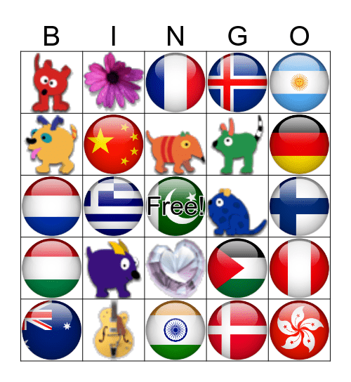 Landen Bingo Card