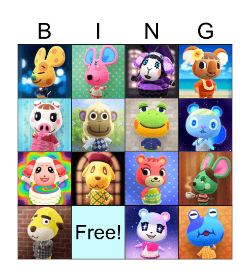 ACNH Bingo Card