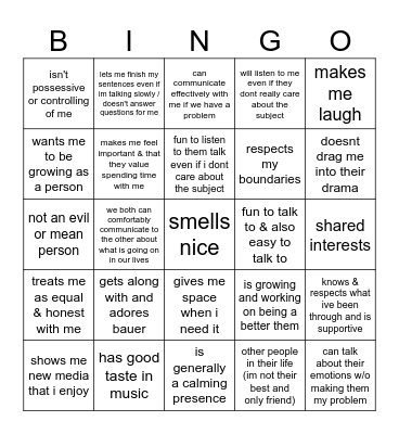 green flag bingo Card