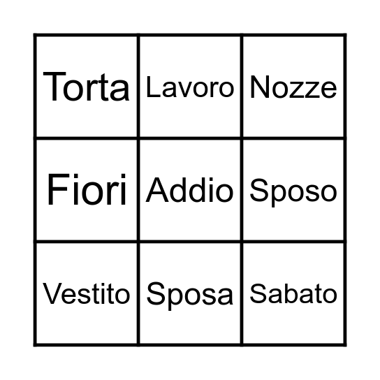 Betty bride to be Bingo Card