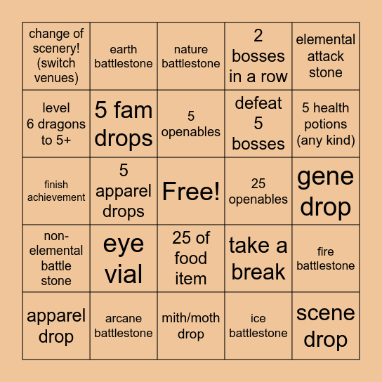 coli bingo just for fun! Bingo Card