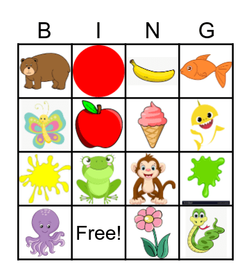 Vocabulary Bingo Card