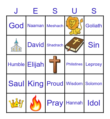 JESUS Bingo Card