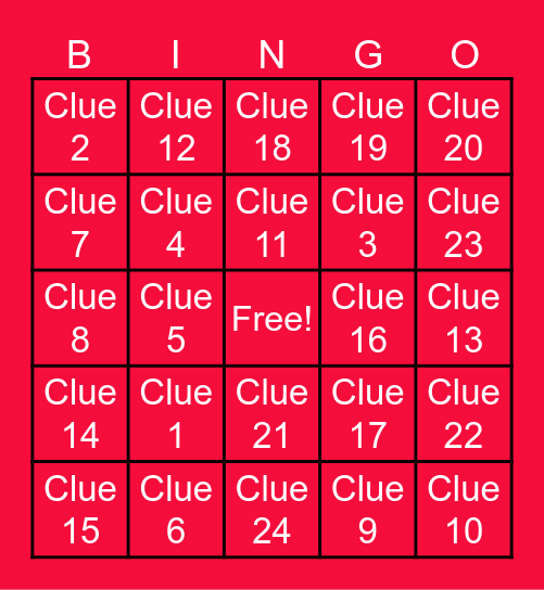 DPM Bingo Board Bingo Card