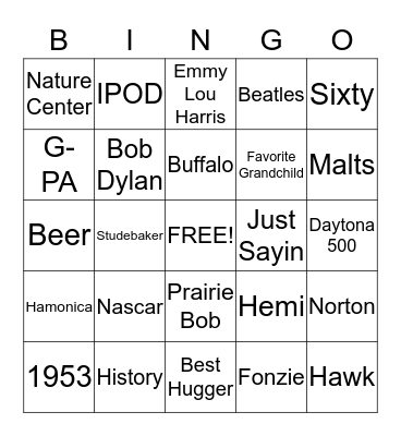 testUntitled Bingo Card