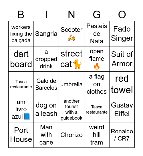Isto está a deixar-te com fome? Bingo Card
