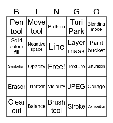 Design Bingo Card