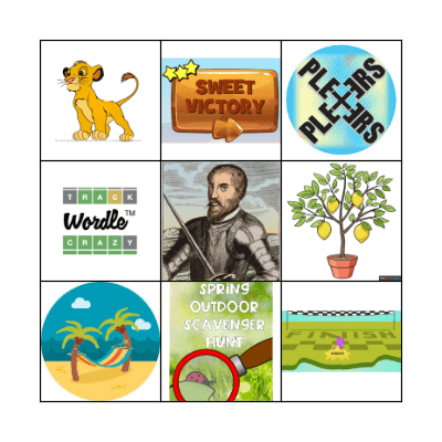 Spirit Week Bingo Card