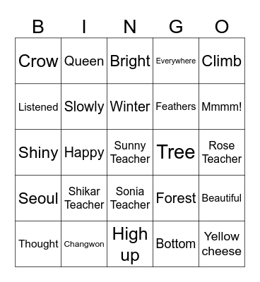 DSB1 Bingo Card