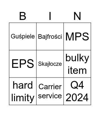 xD Bingo Card