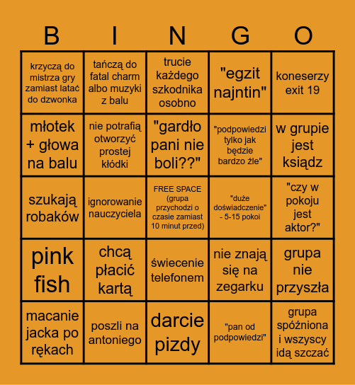 BINGO LELEWELA Bingo Card