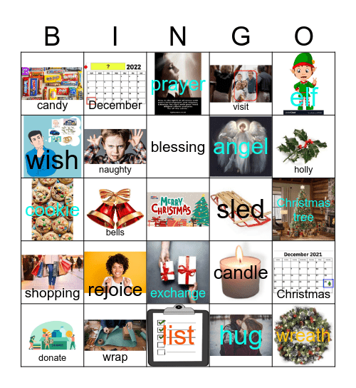 ASL Xmas Sight Bingo Card