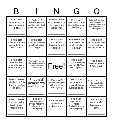 Bobcat BINGO! Bingo Card