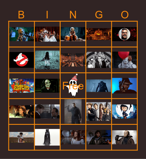 DealerOn Halloween Movie Bingo Card