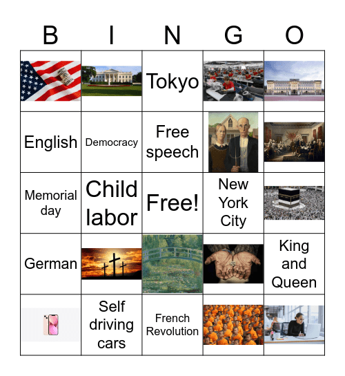 What is culture Bingo Card