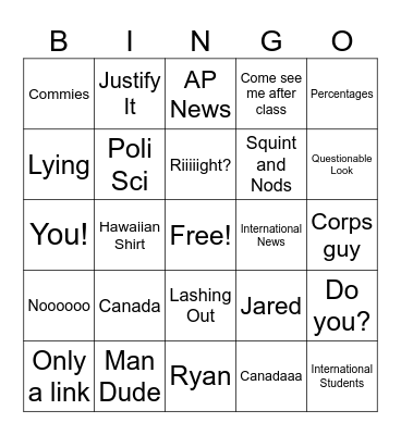 9/18/2023 Bingo Card