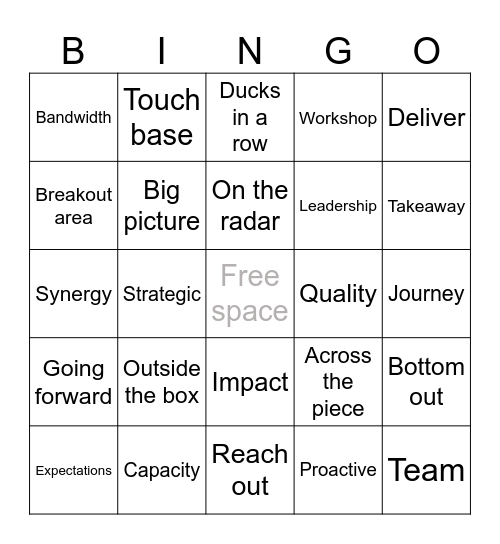 Management BS 🚽 Bingo Card