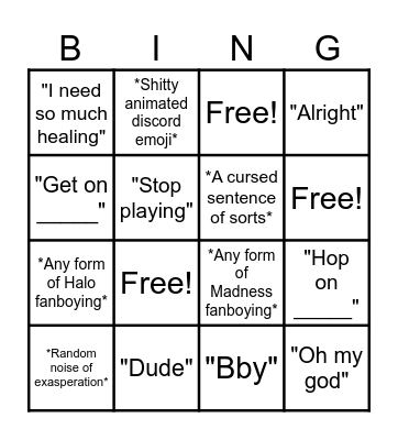 Creme Vocabulary Bingo Chart Bingo Card