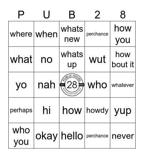 What It Do Bingo Card