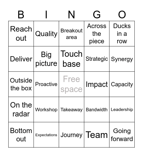 Management BS 🚽 Bingo Card