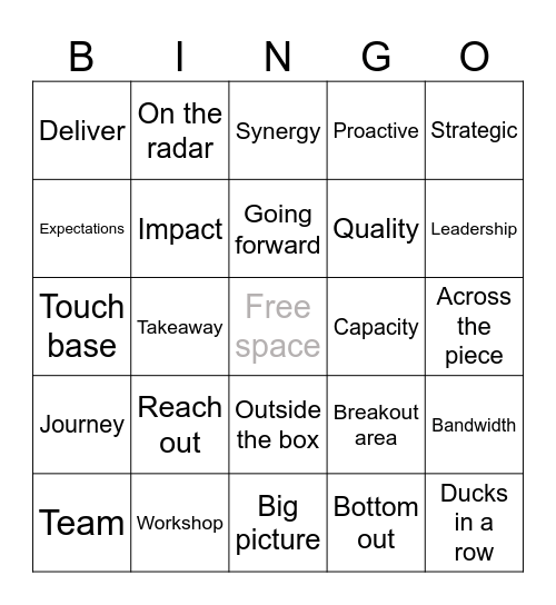 Management BS 🚽 Bingo Card