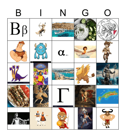 OUDE GRIEKEN Bingo Card