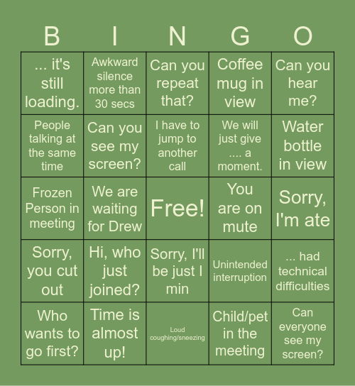 Arbonne bingo Card