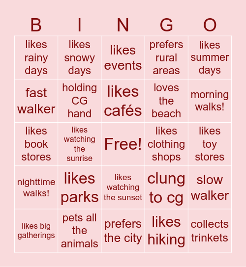 lil space: outdoors! Bingo Card