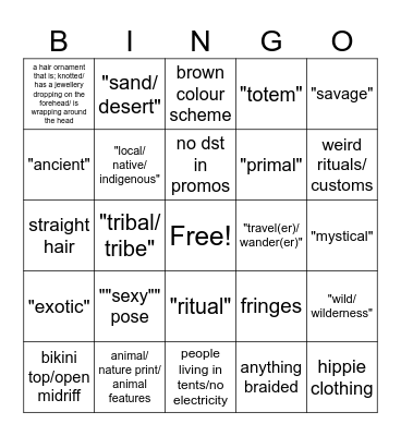 wasteland event bingo Card