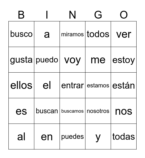 spanish-high-frequent-words-bingo-card