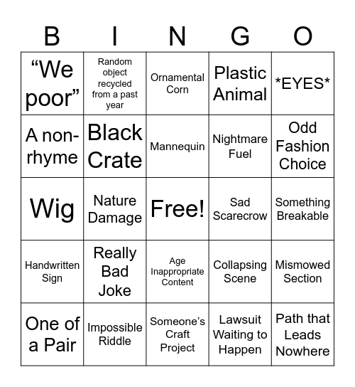 2023 CorMaz Bingo! Bingo Card